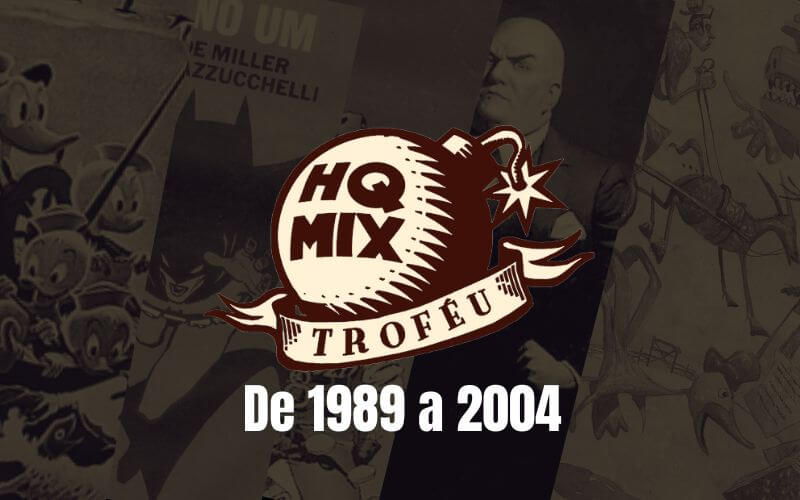 Montagem com o logo do Troféu HQMIX